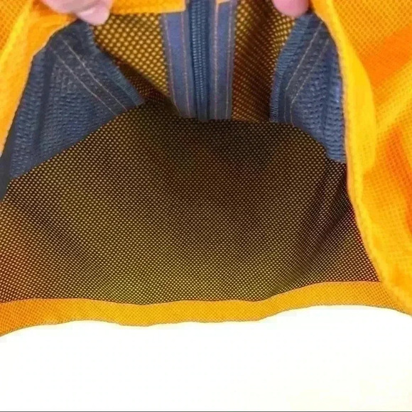 Koppen Orange Textured Full Zip Lightweight Cool Weather Jacket - Picture 5 of 11